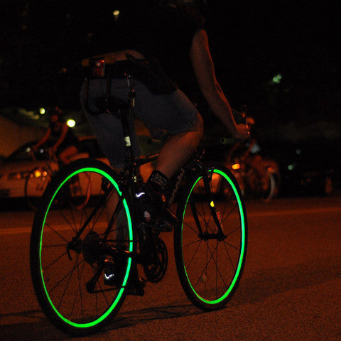 Green Reflective Wheel Stripes
