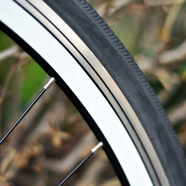 White Reflective Wheel Stripes